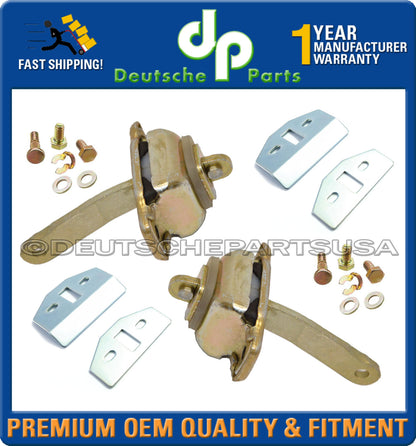 PORSCHE 944 924 968 DOOR STOP STOPPER CHECK STRAP LATCH Repair Plate KIT SET 6