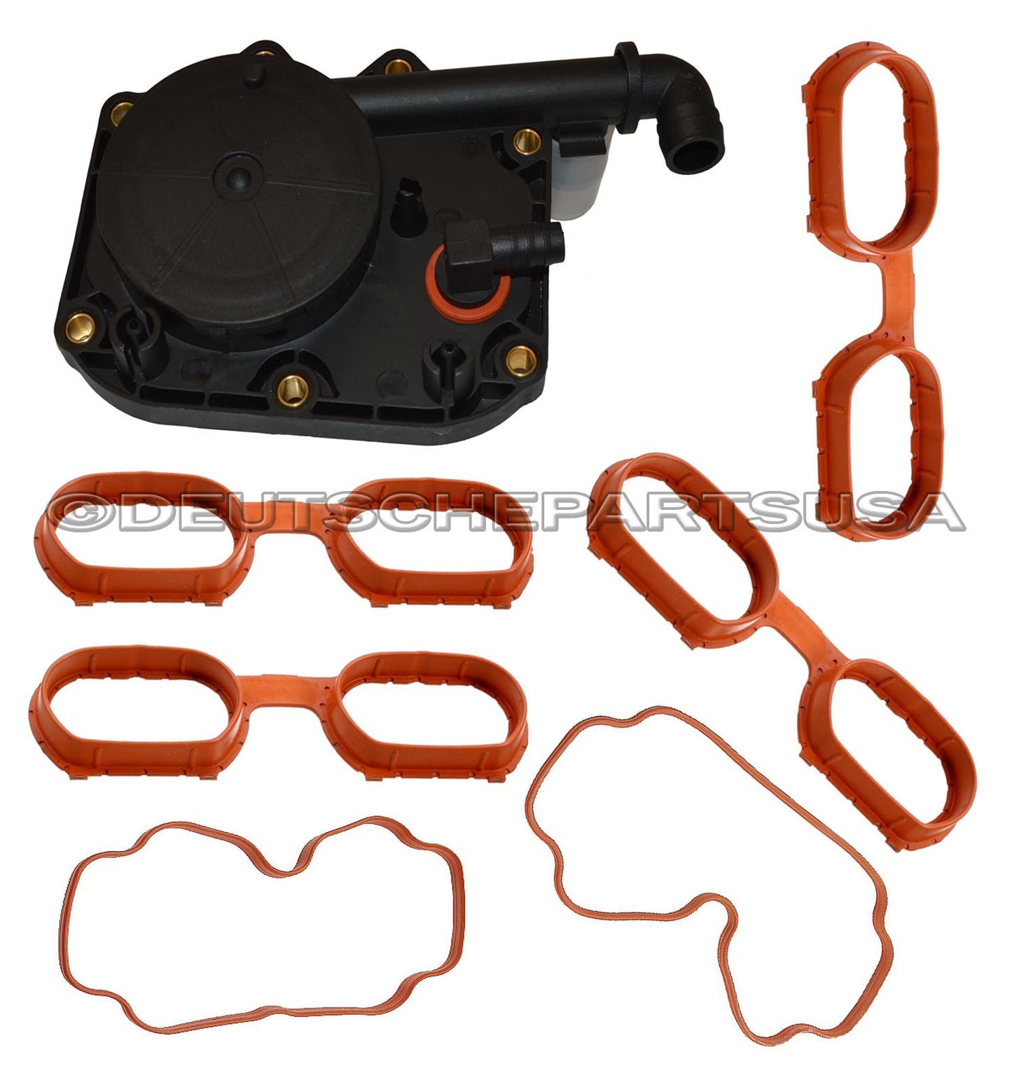 PCV Crankcase Oil Separator Vent Valve Ventilation System Gasket Gaskets Set 8