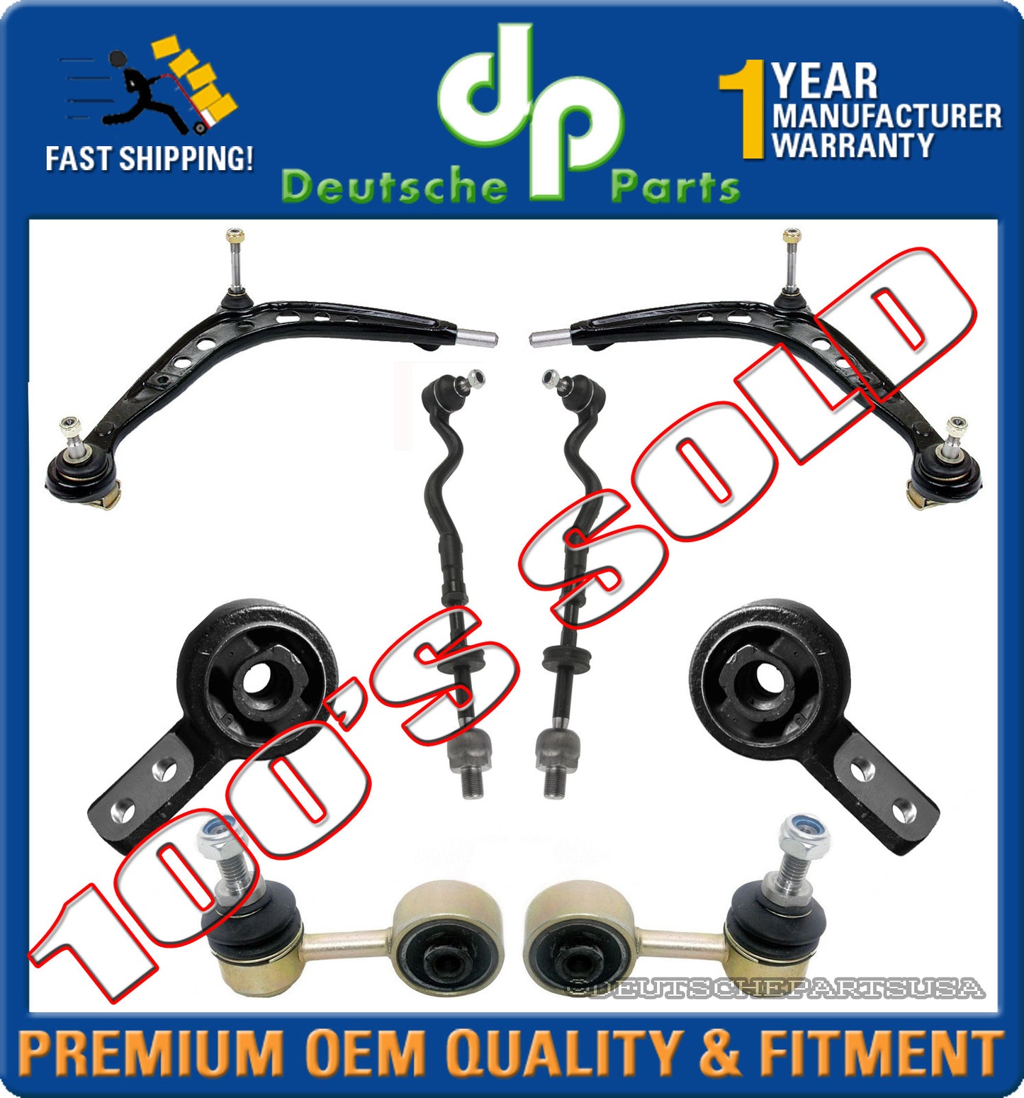 CONTROL ARM BALL JOINT TIE ROD BUSHING BUSHING BRACKET SWAY BAR LINK for BMW E36