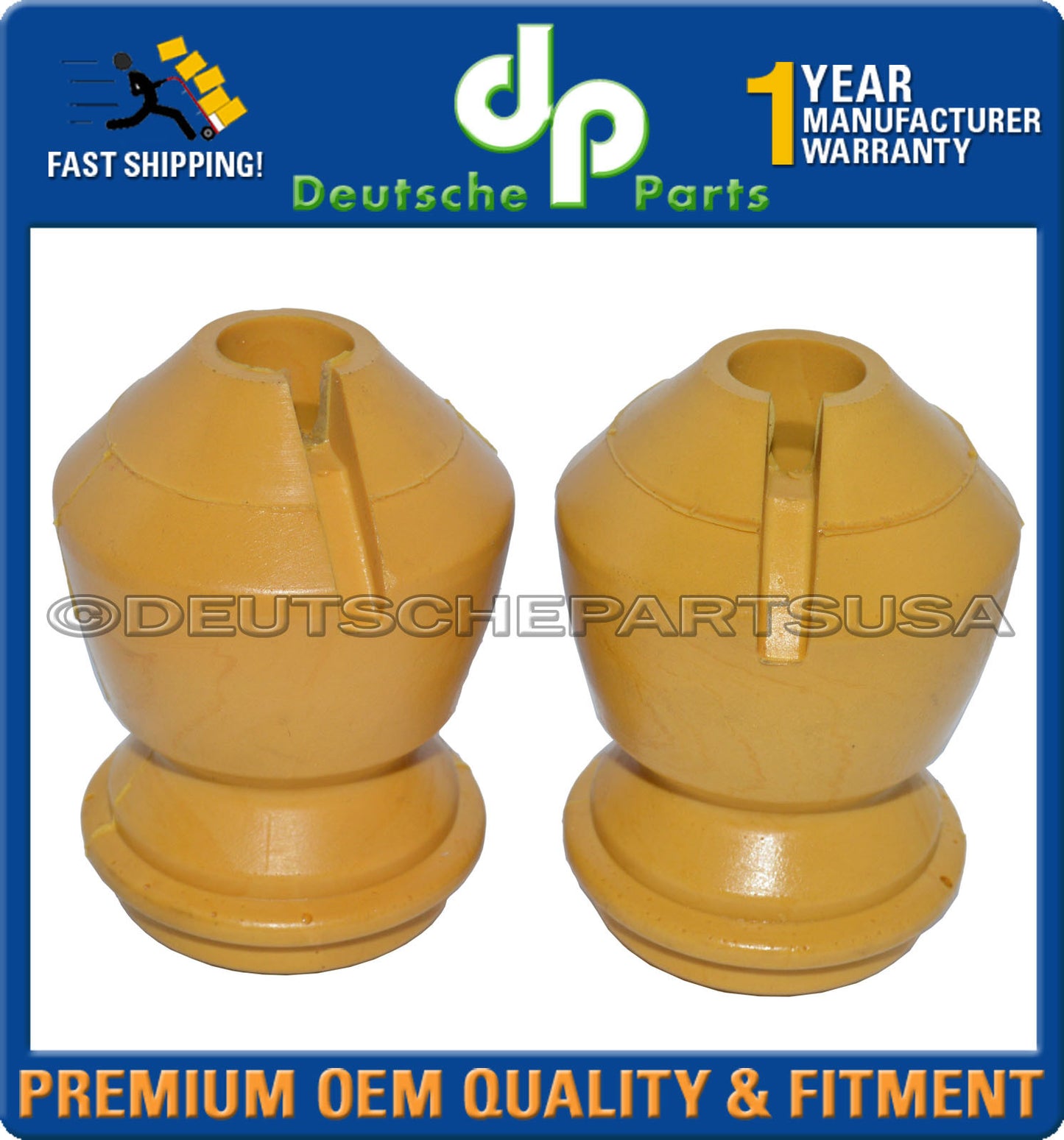 PORSCHE 944 968 Front L + R Rubber Bump Stop (Bushing) for Strut 95134352700 Set