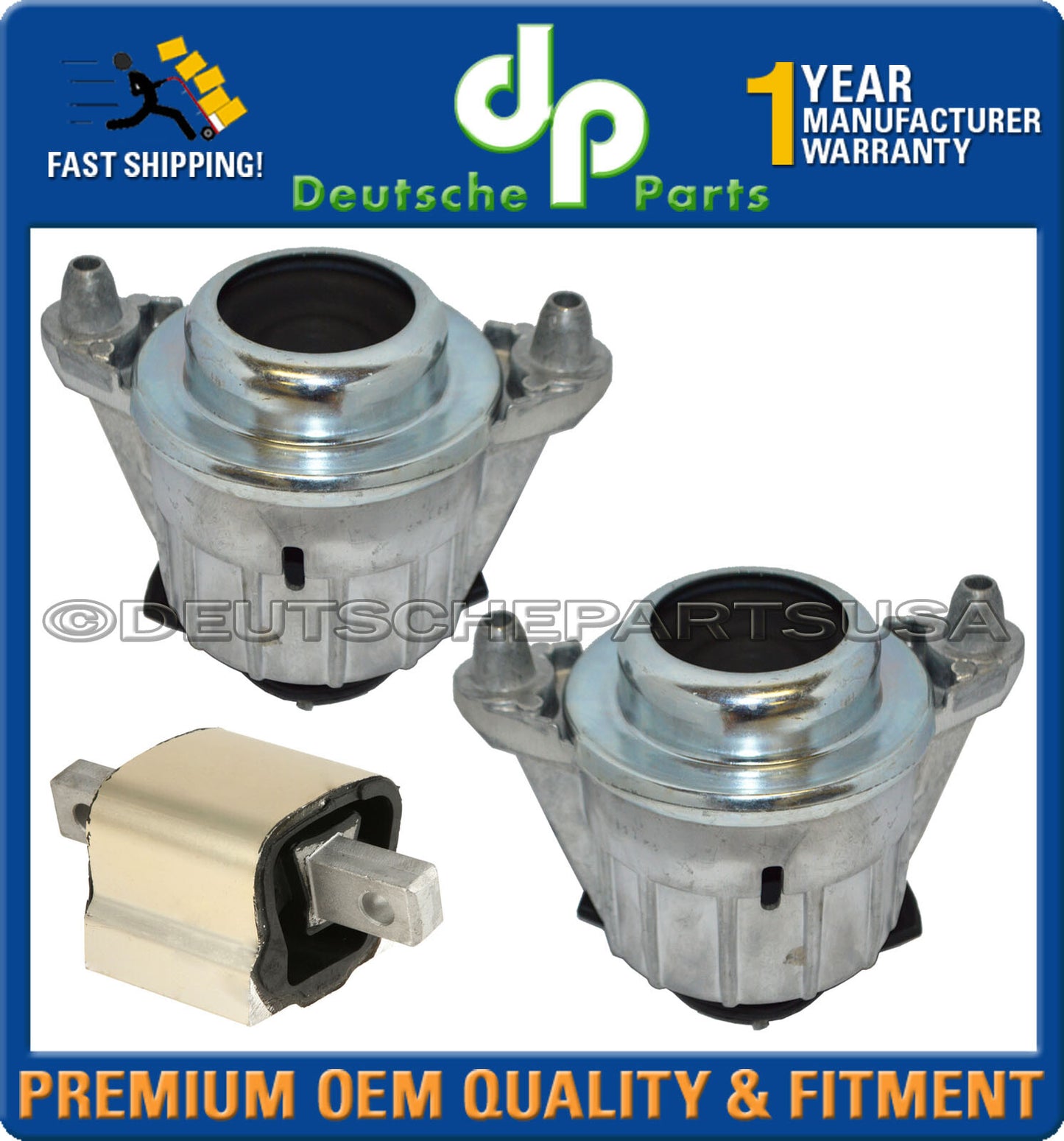 MERCEDES W204 C63 AMG HYDRAULIC ENGINE MOTOR TRANSMISSION MOUNT MOUNTS SET 3PC