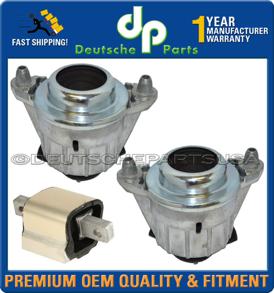 MERCEDES W204 C63 AMG HYDRAULIC ENGINE MOTOR TRANSMISSION MOUNT MOUNTS SET 3PC