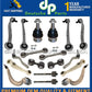 Porsche Macan FR RR UPPER LOWER Control Arm Ball Joint Tie Rod Suspension Kit 18