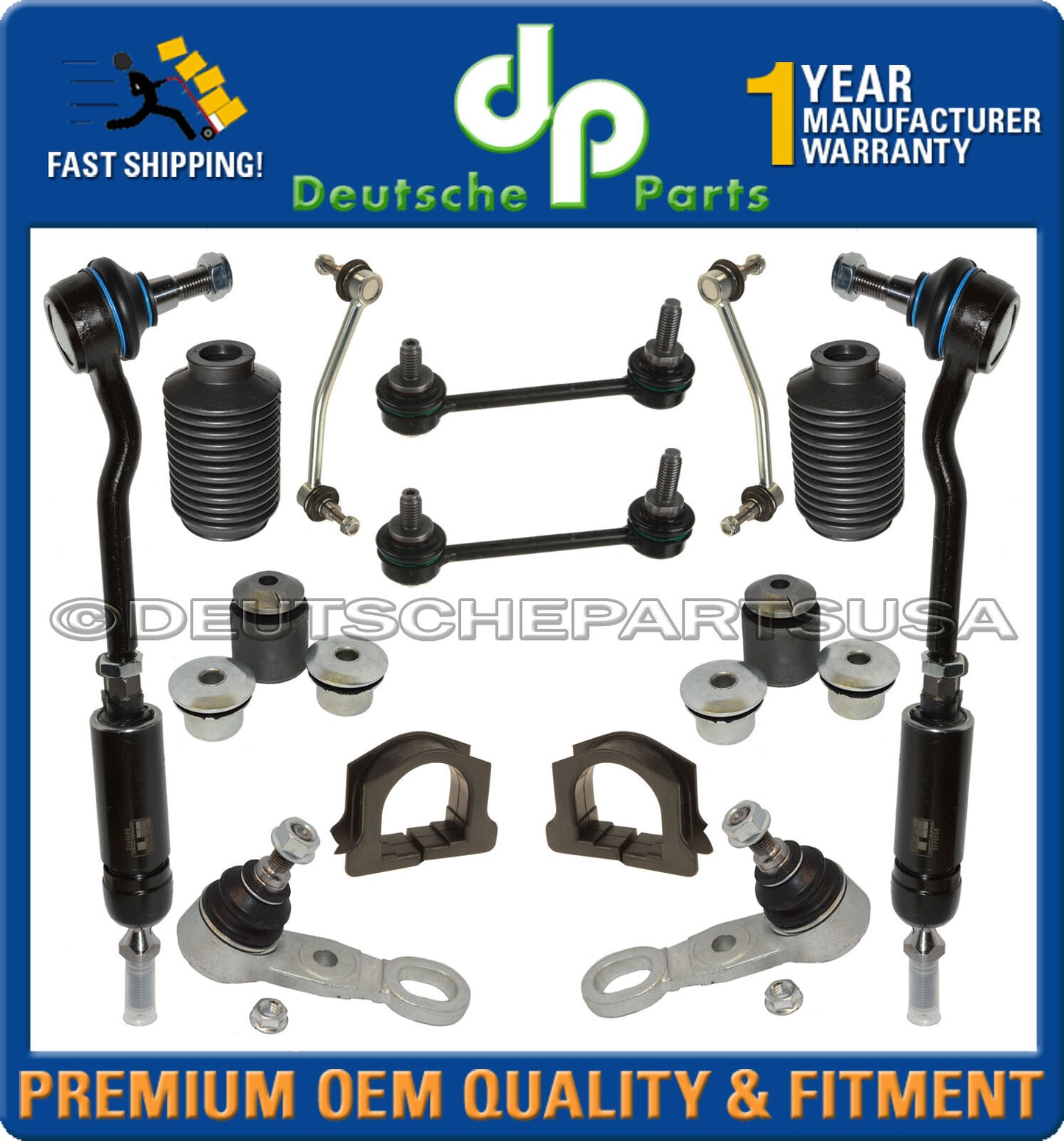 Porsche 993 911 STEERING Control Arm Ball Joint Strut Top Mounts Suspension 24