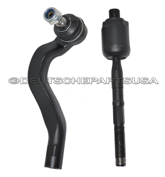 MERCEDES W210 4Matic INNER + OUTER Tie Rod RIGHT 2103381015 2103381115 SET 2