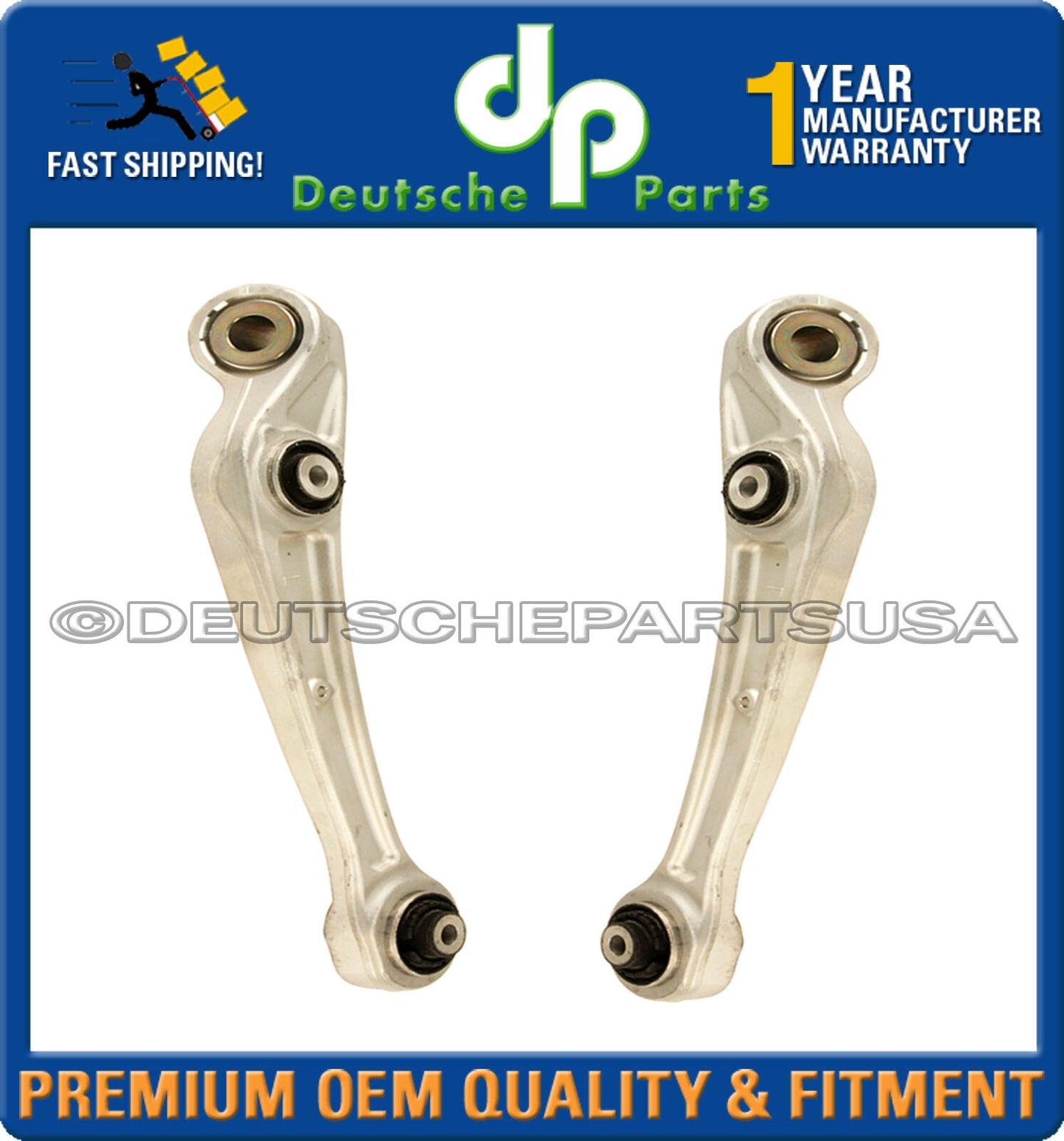 Porsche Macan Front UPPER LOWER Forward Rearward Control Arms Ball Joints Set 8
