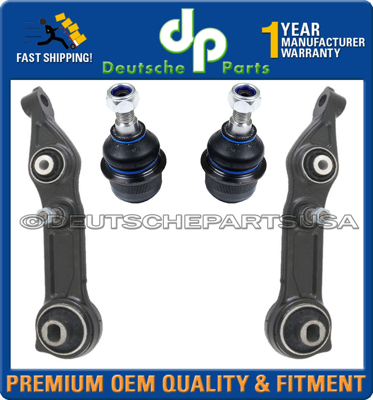 Mercedes W211 E320 E350 Lower Control Arm Arms Ball Joint Joints LEFT RIGHT 4