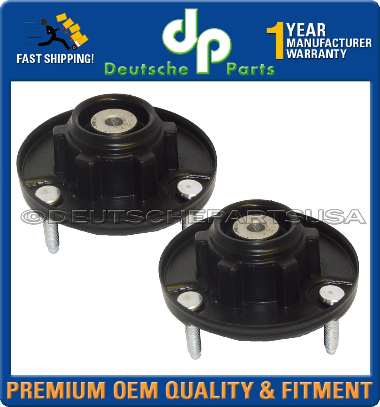 Porsche 911 996 333 059 03 Rear Upper Strut Shock Mount Mounts Left Right Set 2