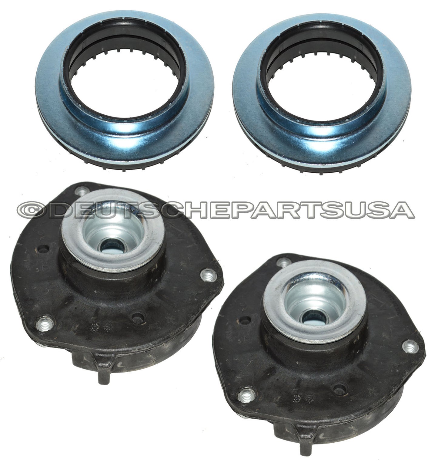 AUDI VW FRONT STRUT MOUNT MOUNTS + BEARING BEARINGS 1K0412331B 6N0412249C Set 4