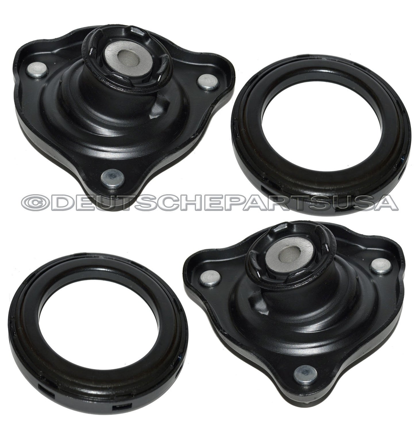 PORSCHE 996 C4 4S TURBO FRONT UPPER SHOCK STRUT MOUNT MOUNTS + BEARING SET 4
