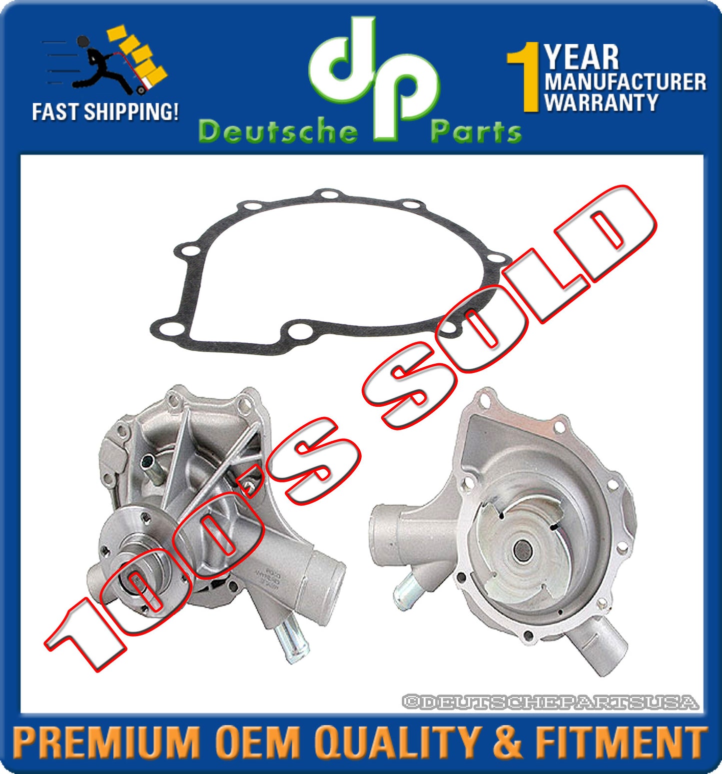 MERCEDES W203 R170 C230 SLK230 WATER PUMP + GASKET 1112004201 111 200 42 01