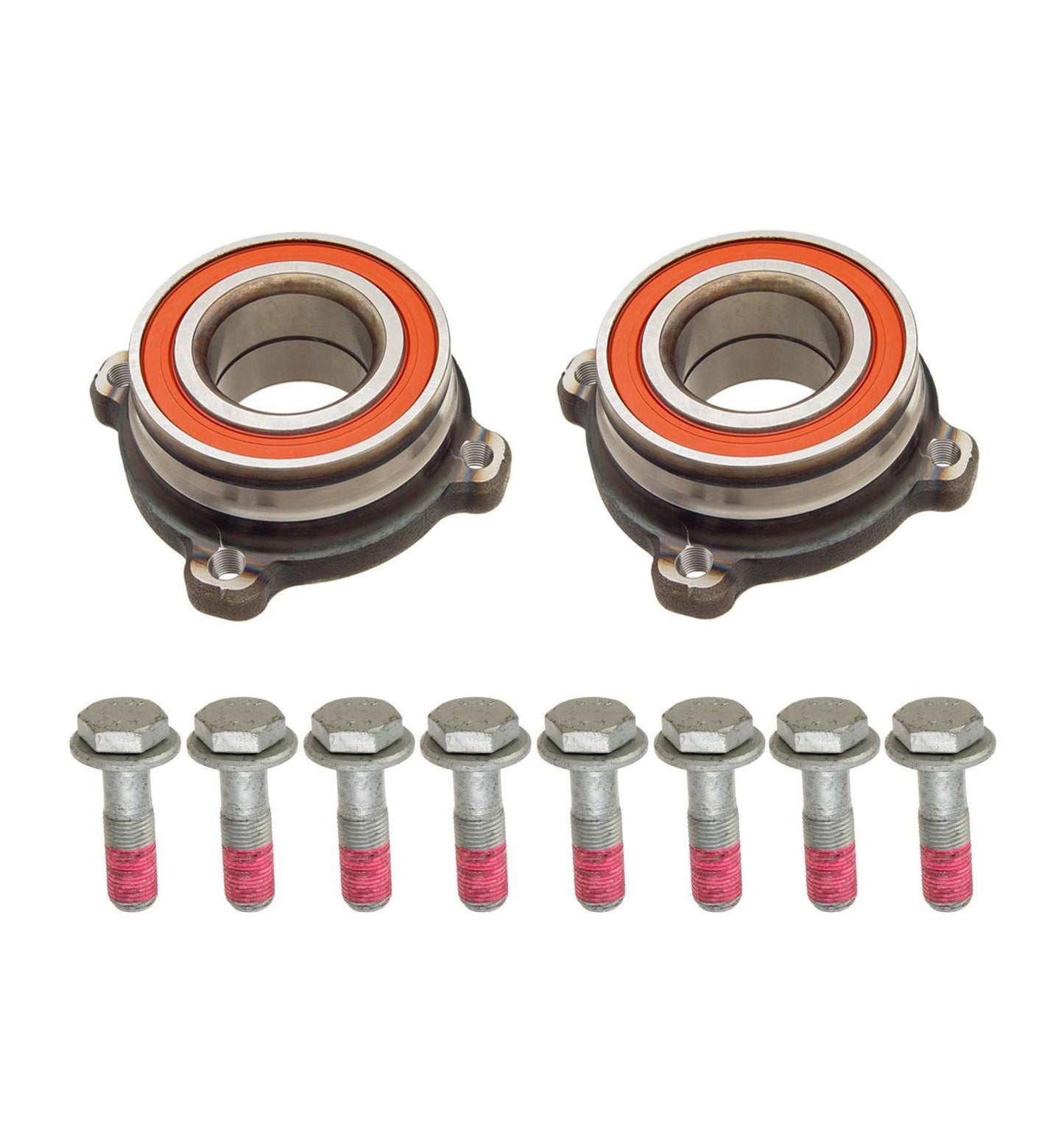 2 REAR WHEEL BEARING HUBS + BOLTS 33411095652 FOR BMW E39 E60 MODEL 525i, 528 & 540