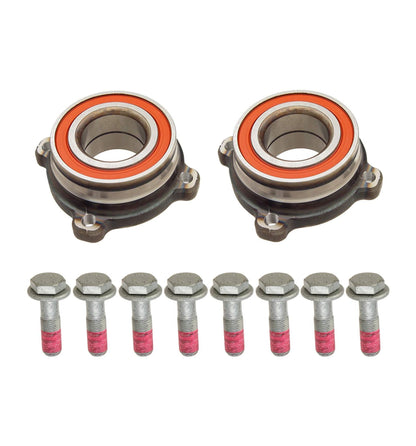 2 REAR WHEEL BEARING HUBS + BOLTS 33411095652 FOR BMW E39 E60 MODEL 525i, 528 & 540