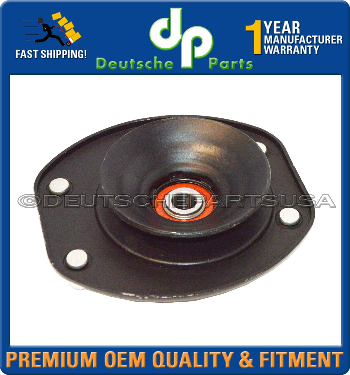 Porsche 911 993 Front + Rear Upper Shock Strut Flange Mount Mounts Bearing SET 4
