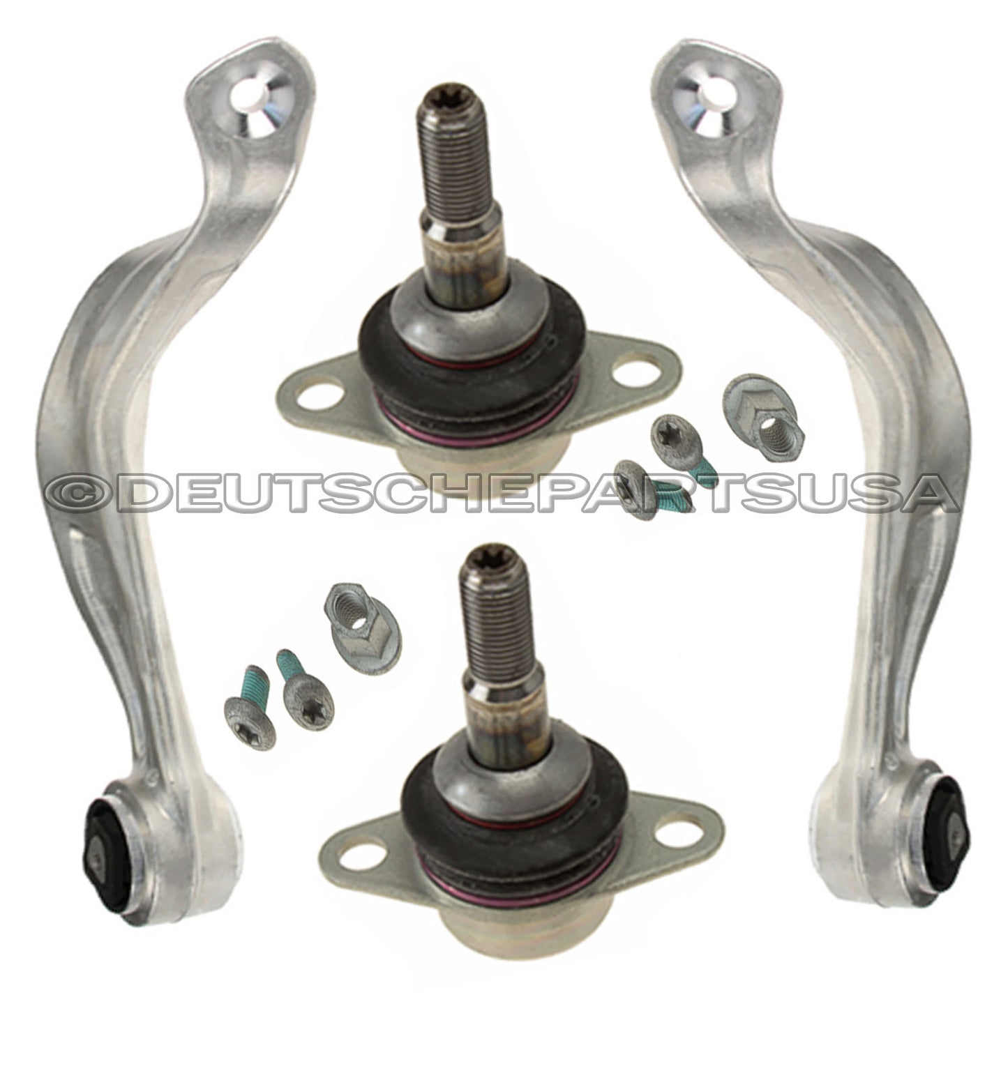 Front Control TENSION STRUTS Arm + Ball Joints + Front Sway Bar Links for BMW xi