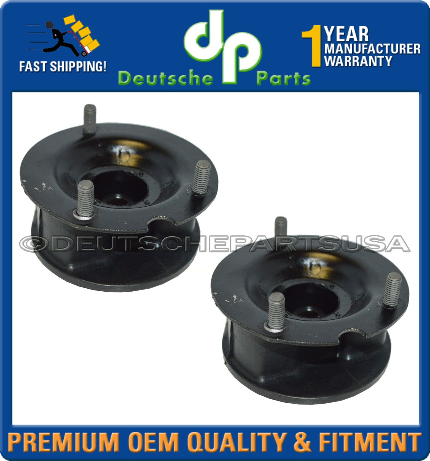 Porsche 911 964 Front Rear Upper Shock Strut Flange TOP Mounts Bearing SET 12