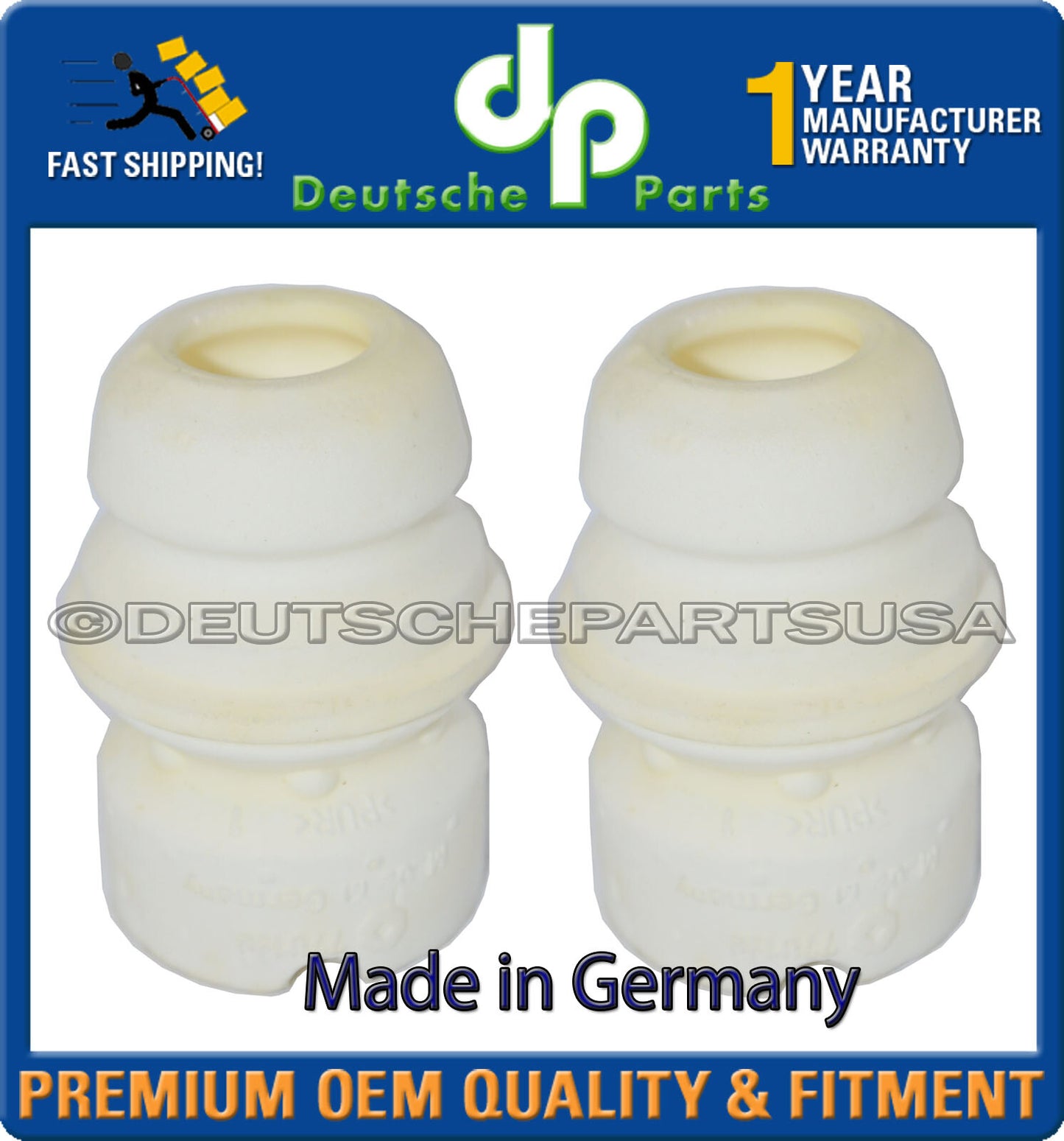 BMW E46 Front Rear Suspension Strut Bump Stop  Set of 4 OEM- MADE IN GERMANY