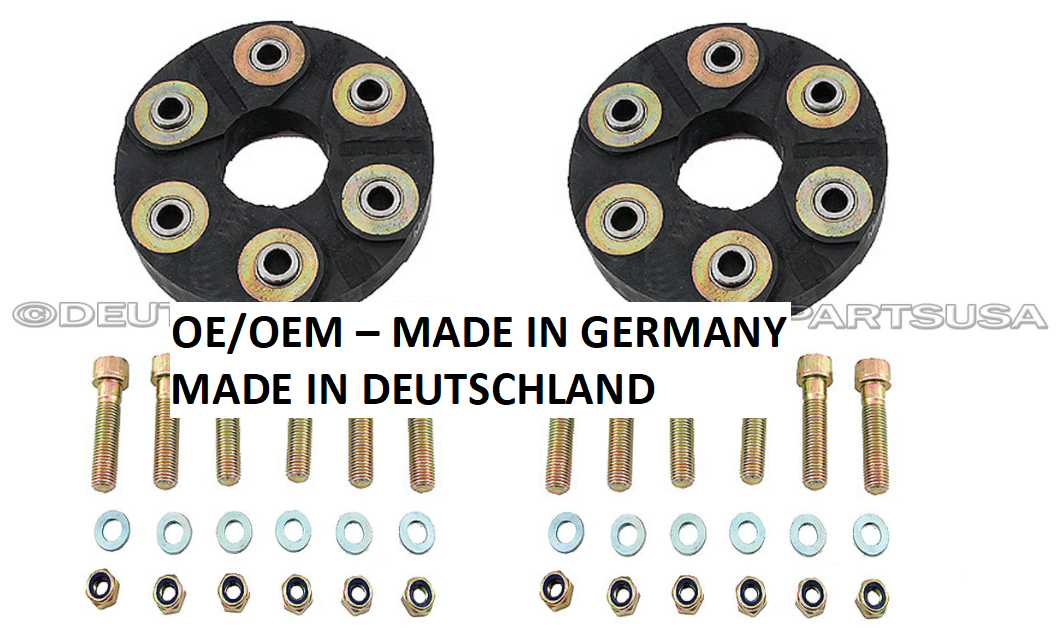 OEM Mercedes Driveshaft Bearing Support Mount Flex Disc Joint 1264100415 SET 4