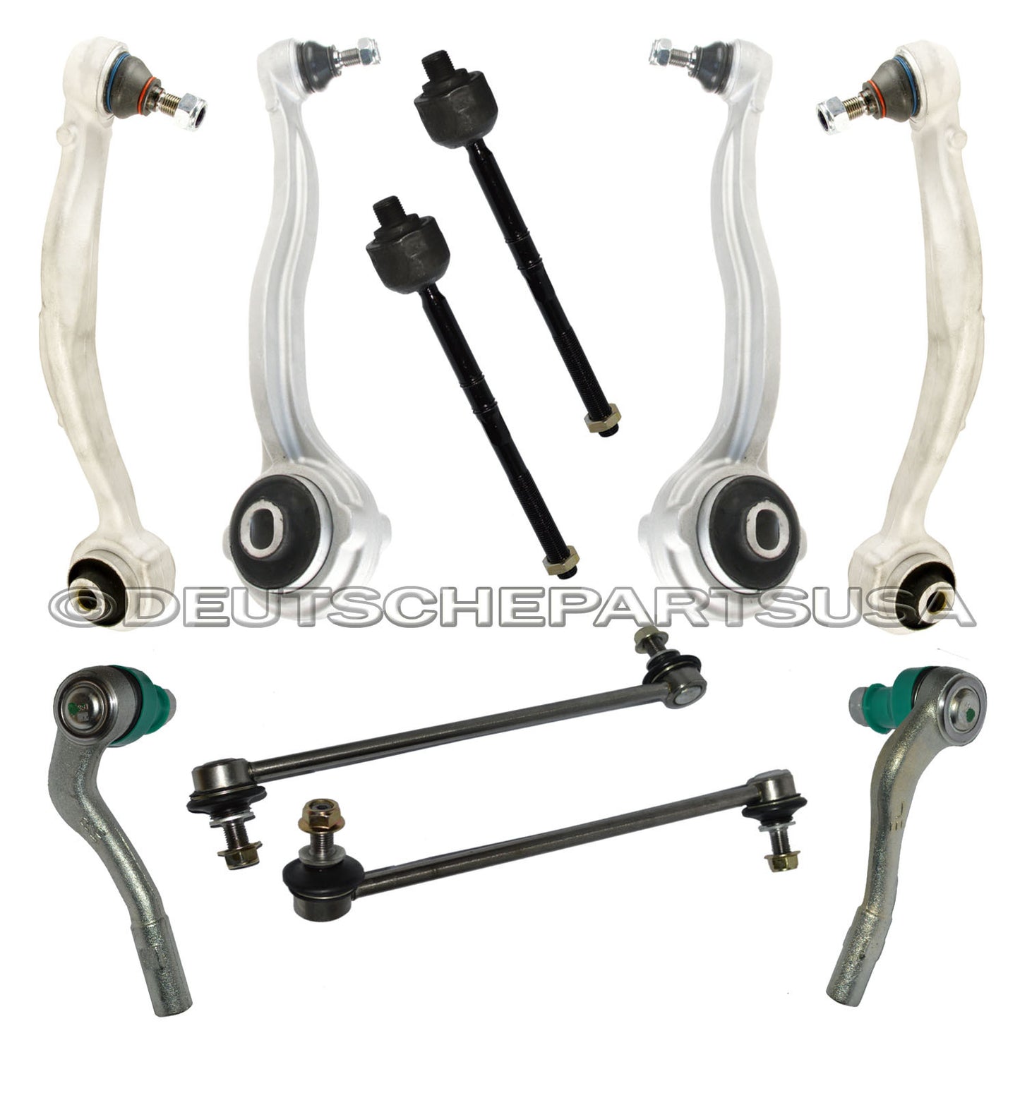 Mercedes W204 FRONT CONTROL ARM BALL JOINTS Wheel Hub Bearing SUSPENSION KIT 12