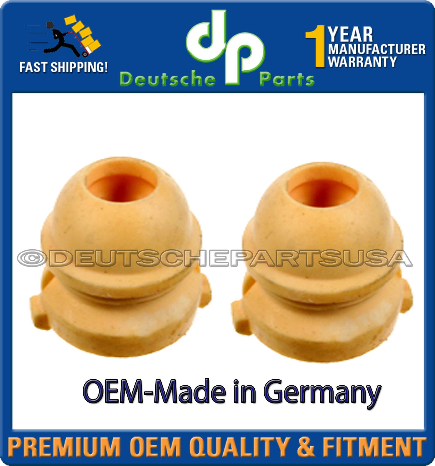Volvo S60 V70 XC70 Front Left + Right Strut Bump Stop 8672087 Set of 2