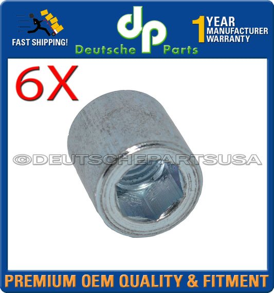 Porsche 911 914 930 Barrel Nut for Camshaft Housing 90111127100 Steel 14mm Set 6