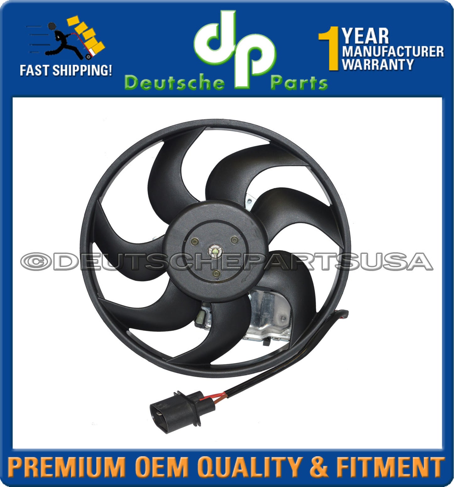 AUDI VW Q7 Touareg Engine Cooling Fan Motor Auxiliary Fan Left 7L0 959 455F