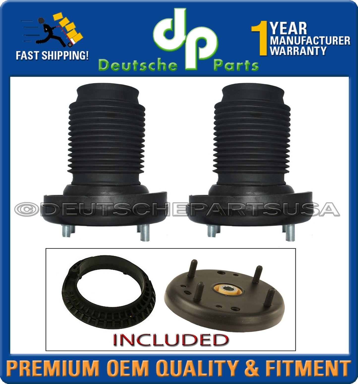 JAGUAR S-TYPE XF XFR Front STRUT SHOCK MOUNT MOUNTS SPRING SEAT XR858419 SET 6