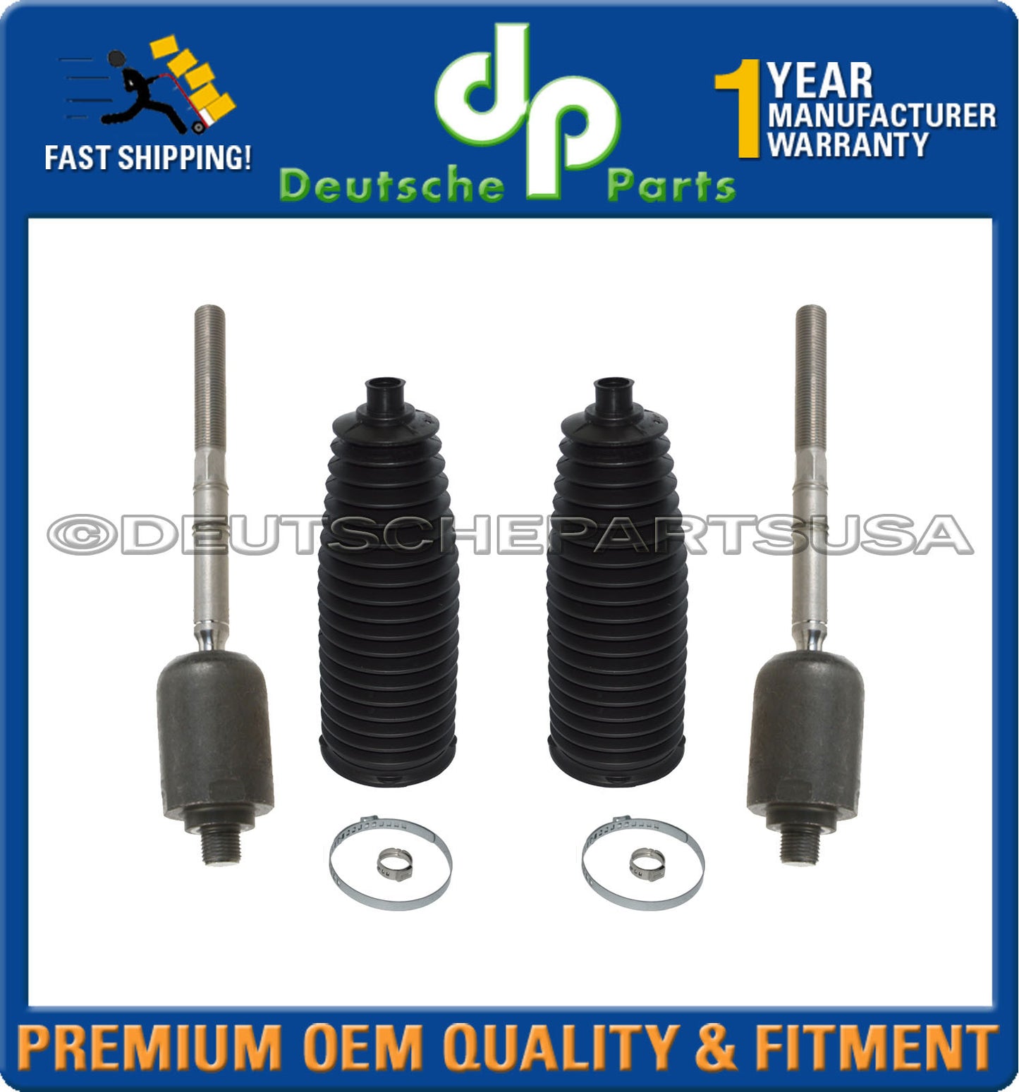 MERCEDES W220 4MATIC 4-MATIC INNER STEERING TIE ROD RODS + RACK BOOT KIT SET 4