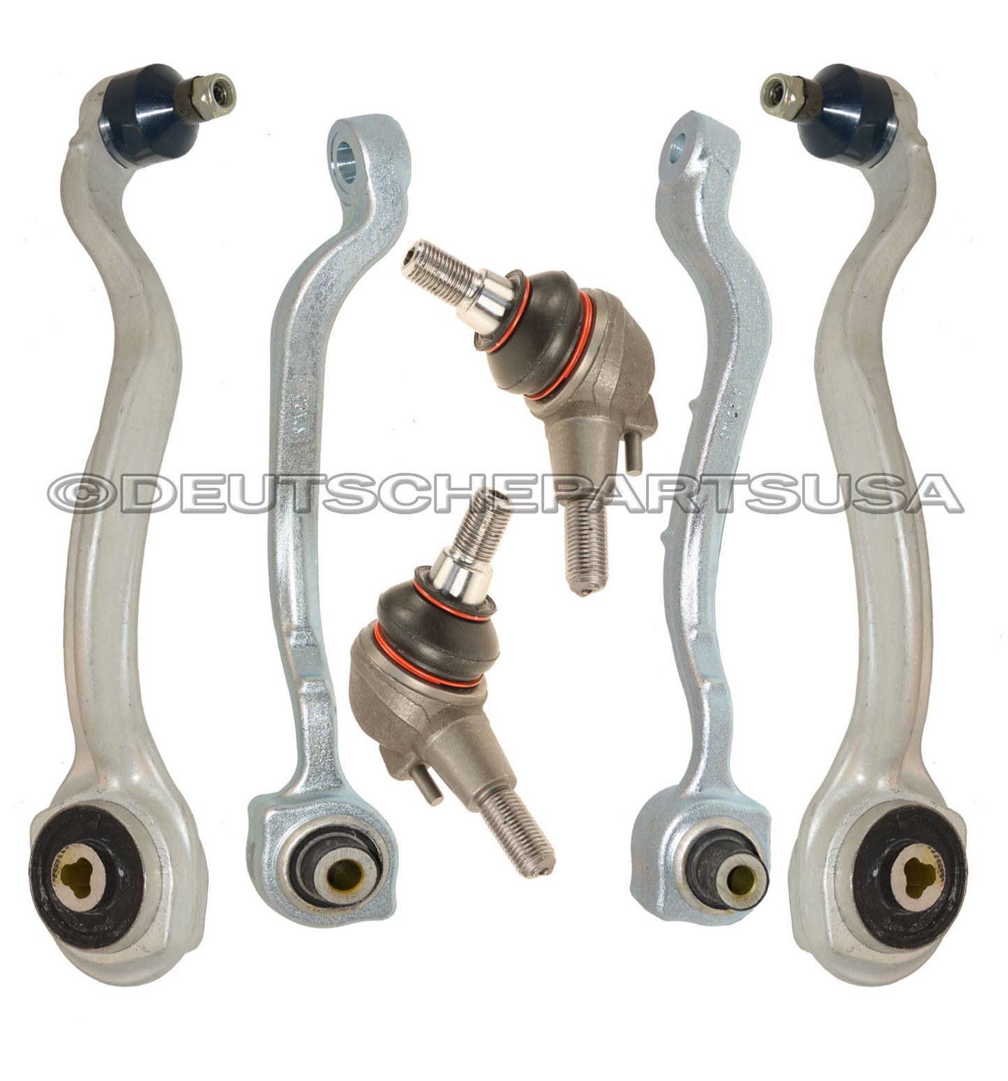Mercedes W212 E CLASS Front UPPER + LOWER Control Arm Arms Ball Joints L+R Kit 6