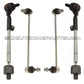 TIE ROD RODS END + SWAY BAR LINK LINKS for BMW E90 E91 E92 Xi xDrive SET 4