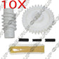10 x Garage Door Opener LM Drive Gear + Worm Comp F Chamberlain Craftsman 41A281