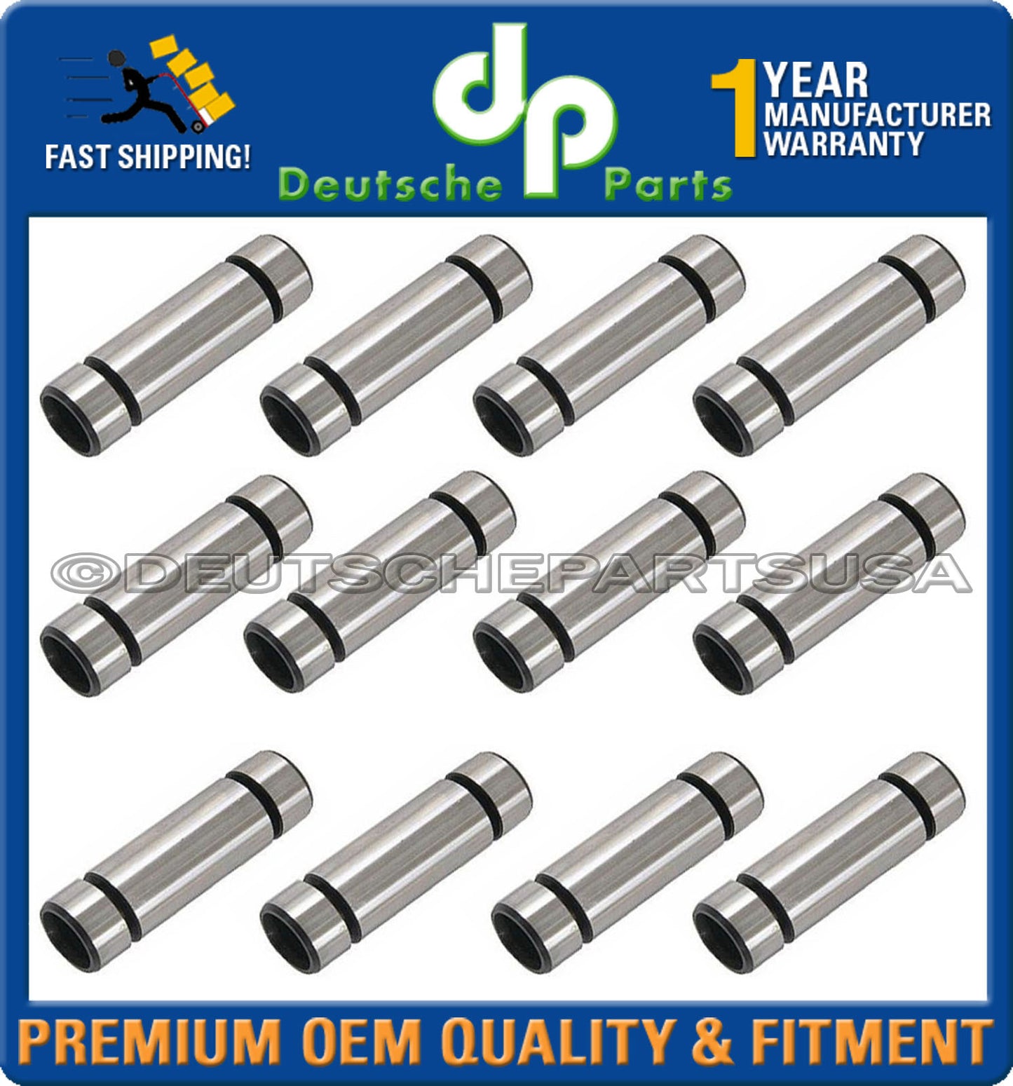 Porsche 911 914 930 H6 Carrera Turbo Rocker Arm Shaft SET 12Pc 90110534204