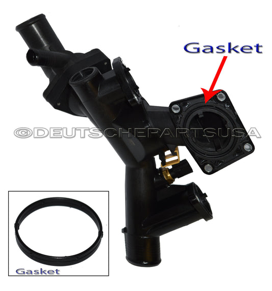 Engine Coolant Thermostat Water Outlet Assembly Land Rover LR3 Range Rover Sport