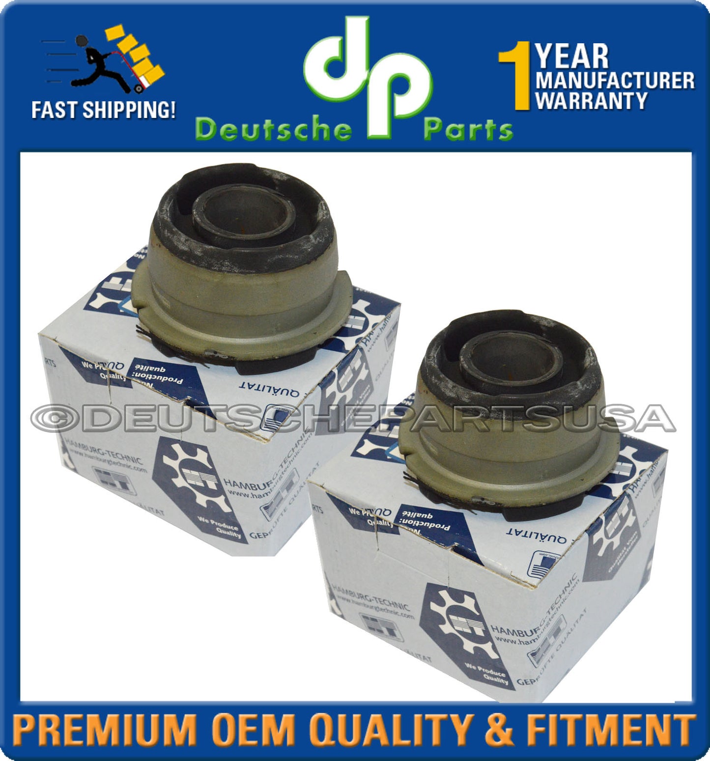 Volvo 850 S60 S80 XC90 Front Left + Right Subframe Bushing 3507923 3507924 Set 2