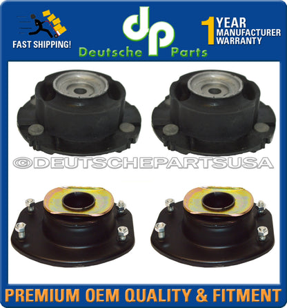 Porsche 911 993 Front + Rear Upper Shock Strut Flange Mount Mounts Bearing SET 4
