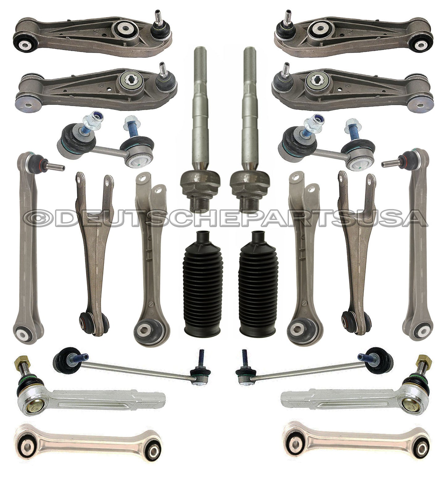 PORSCHE 997 C4 4S TURBO FRONT+ REAR Control ARMS Ball Joints SUSPENSION KIT 30