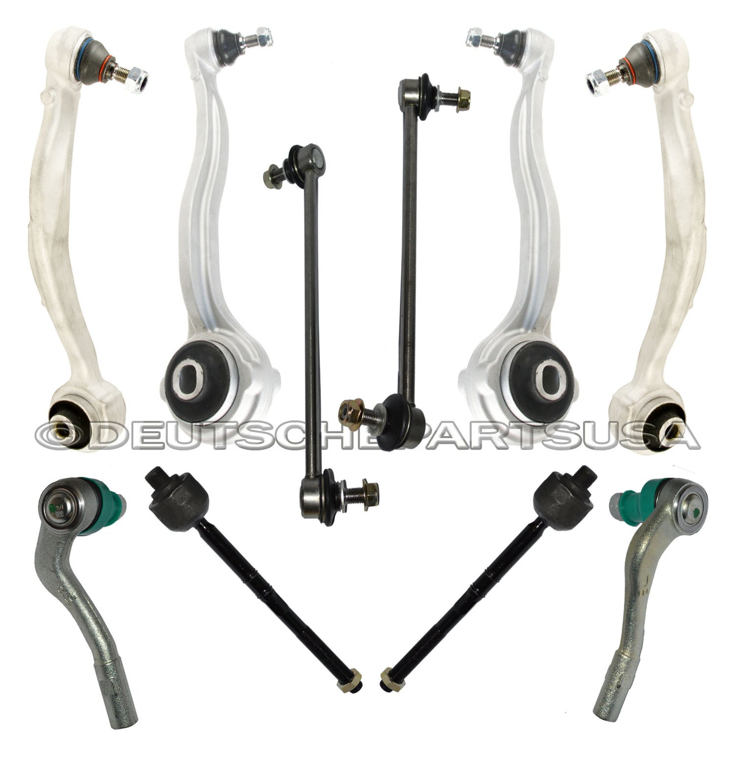 Mercedes W204 FRONT CONTROL ARMS BALL JOINTS Wheel Hub Bearing SUSPENSION KIT