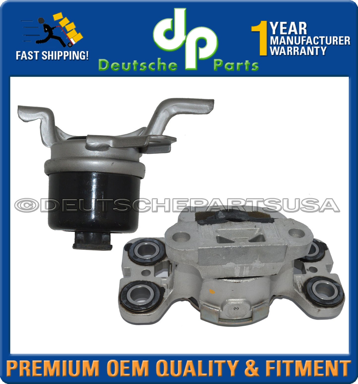HYDRAULIC OIL FILLED ENGINE MOTOR MOUNT FOR VOLVO S80 S60 XC70 L+R 31257674 Set