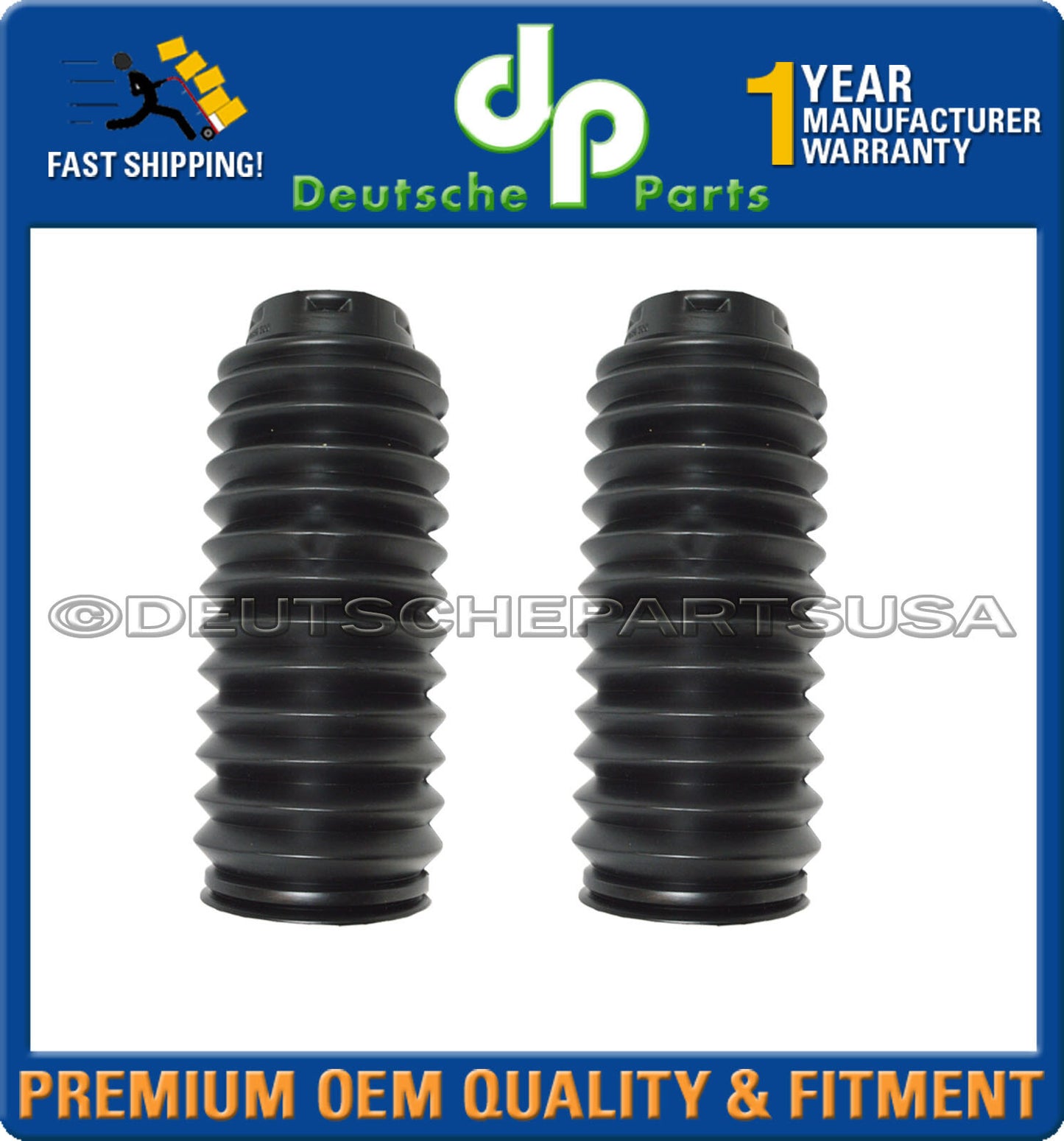 For BMW E53 X5 Front Suspension Strut Bumper Boots 31331096298 31331096309 Set 4