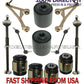 JAGUAR XF REAR Upper + LOWER CONTROL ARM BALL JOINT TOE LINK TIE ROD SET 12