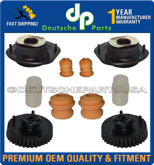 Porsche 911 964 Front + Rear Upper Shock Flange TOP Mount Mounts Bearing Set 10