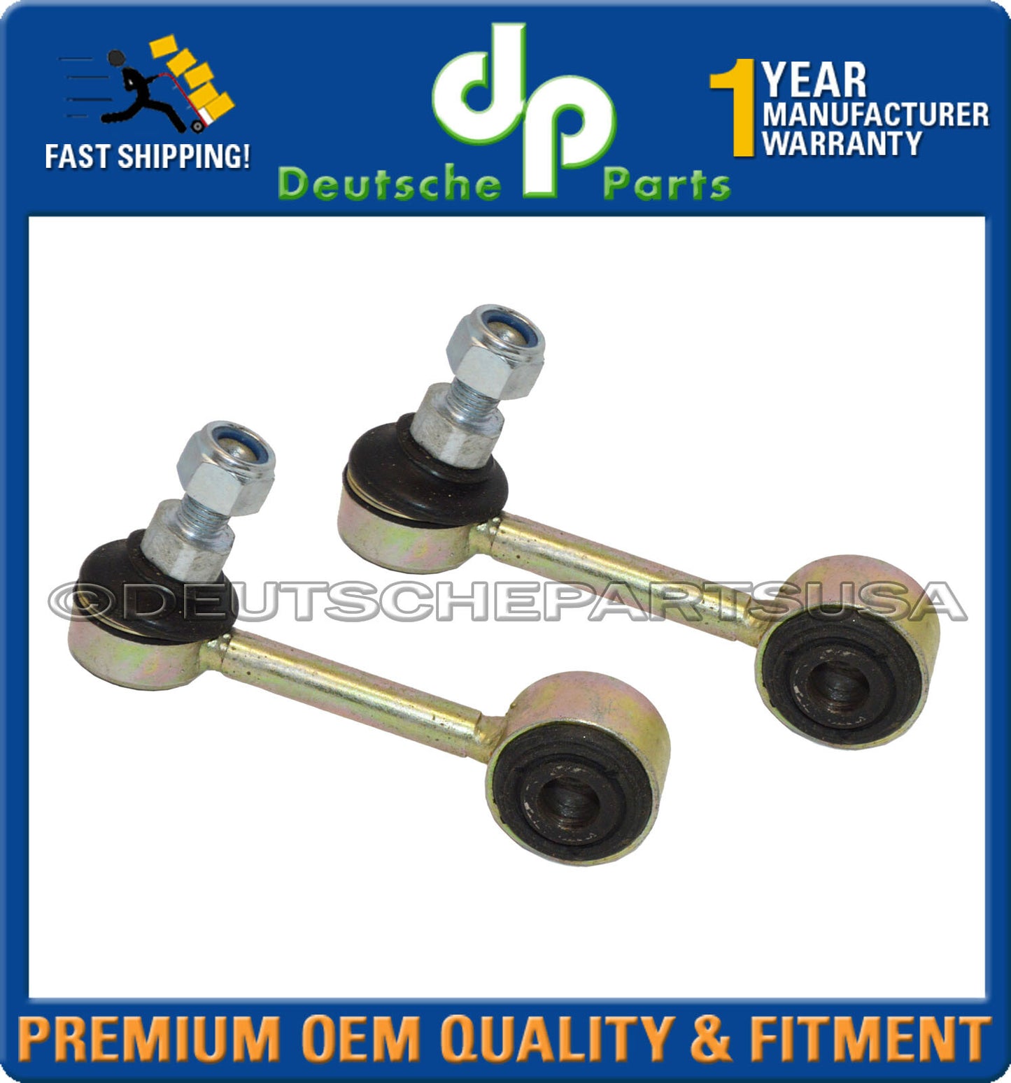 Volkswagen EuroVan Front Stabilizer Bar Link LH + RH 701 411 049B Set of 2
