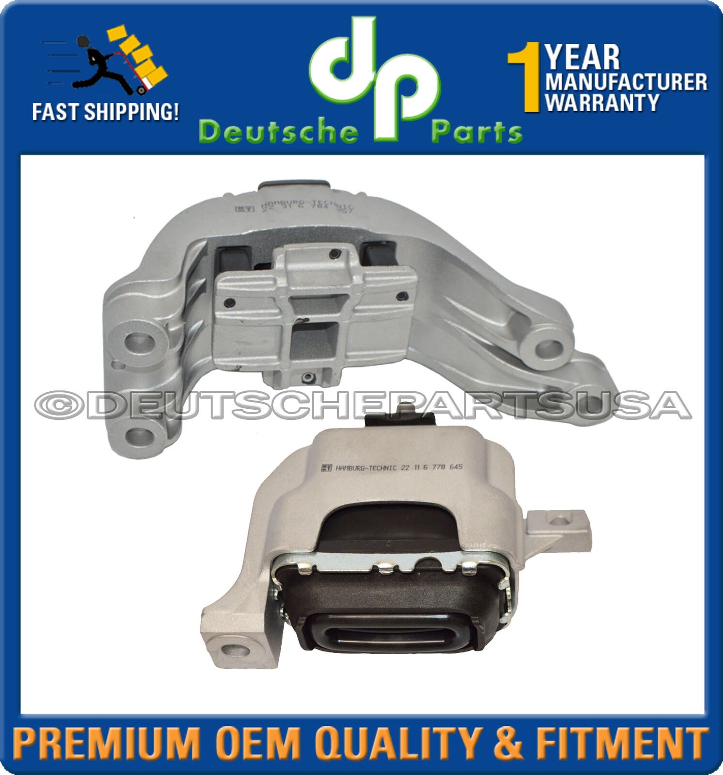 Transmission Engine Mount Mounts Kit for Mini Cooper 22316784357 22116778645 SET