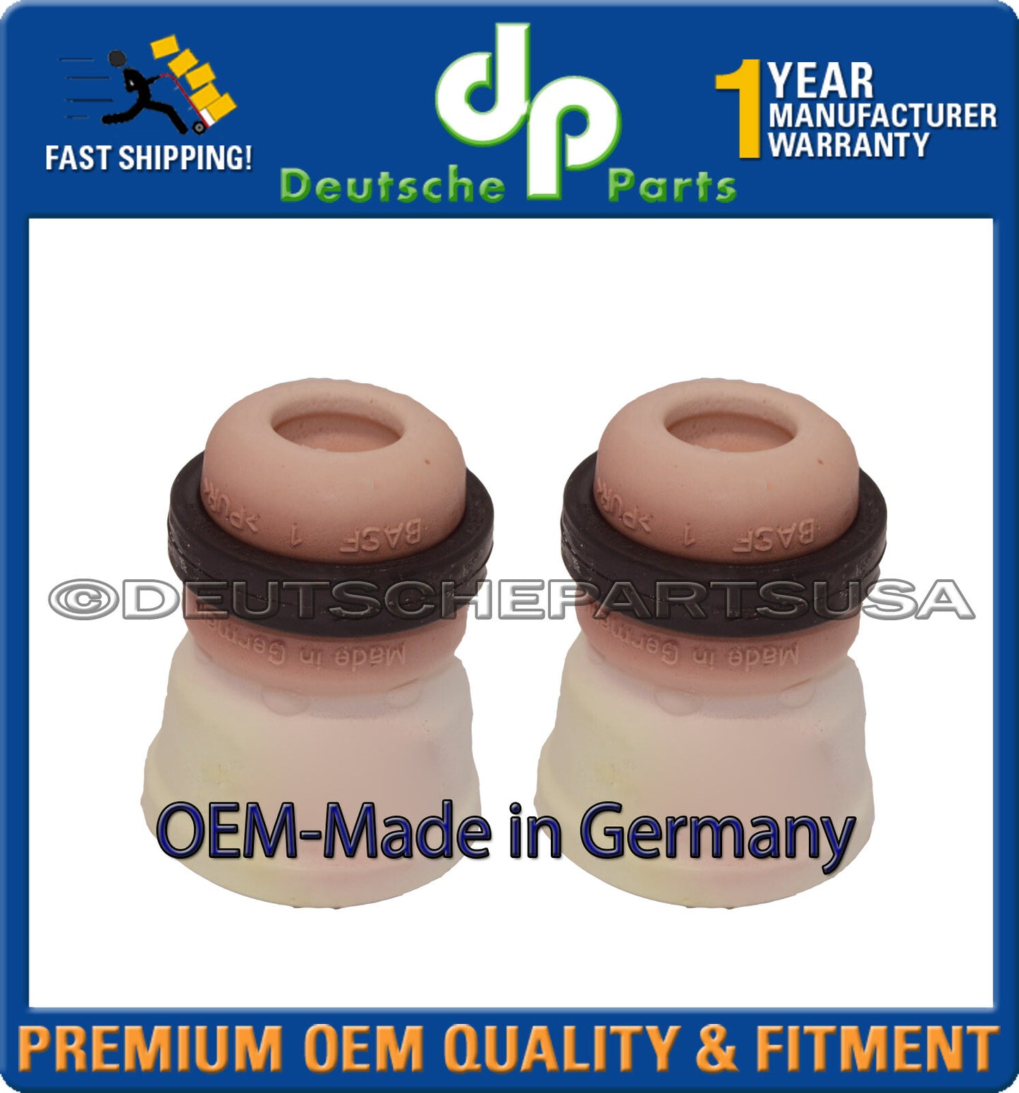 REAR Strut Shock Bump Stop for VW TOUREG L+R Made in Germany 7L6 512 131 A
