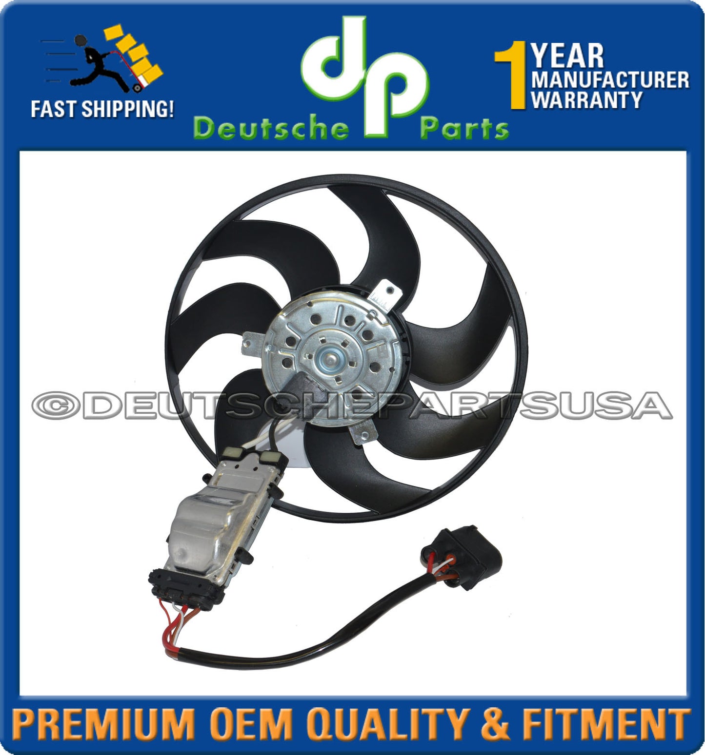 AUDI VW Q7 Touareg Engine Cooling Fan Motor Auxiliary Fan Left 7L0 959 455F