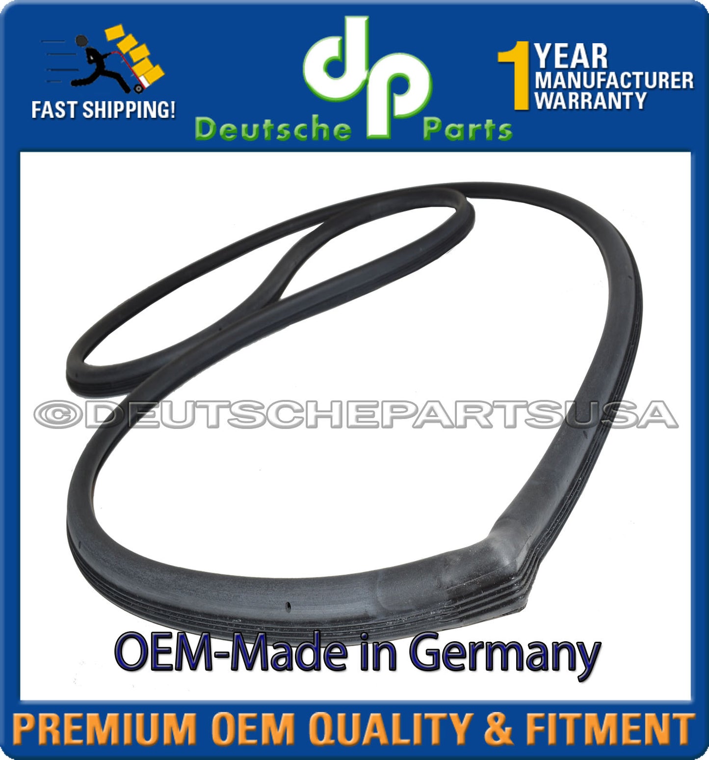 Porsche 911 Right Door Seal 964 531 096 00 96453109600 OEM-Made in Germany