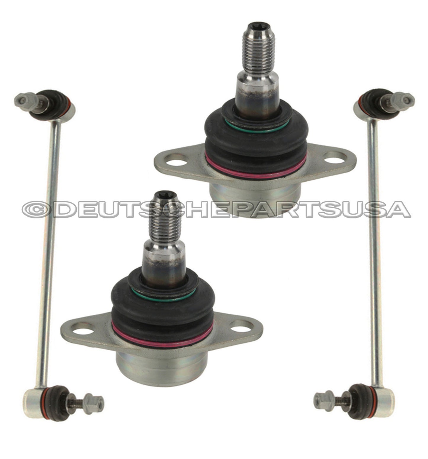 Front SWAY ANTI ROLL BAR LINK LINKS + BALL JOINTS fr E90 Xi xDrive BMW SET 4 L+R