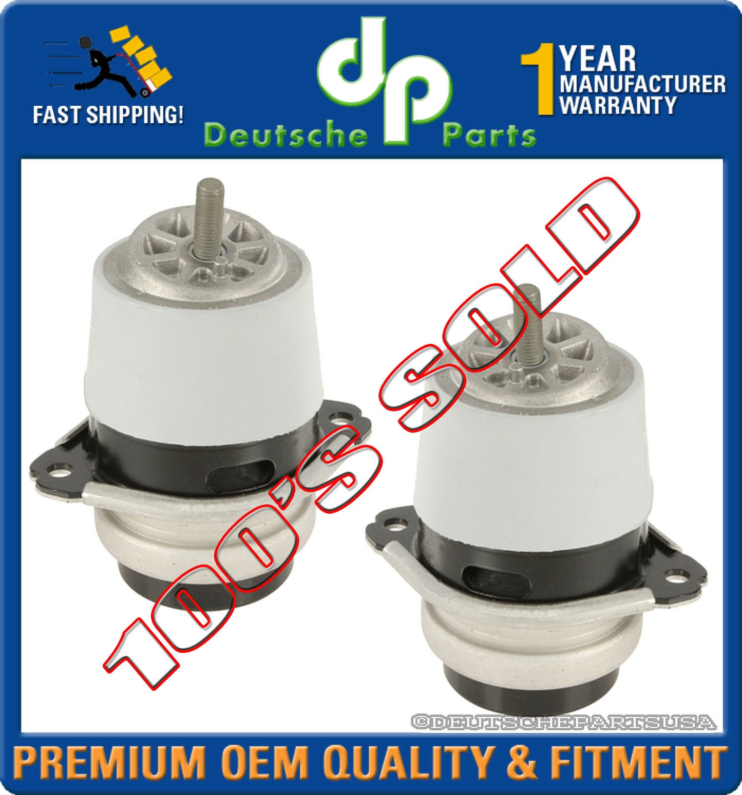 PORSCHE CAYENNE 3.2 3.6 V6 Engine Motor Mount Mounts LH + RH SET 95537504900 x 2