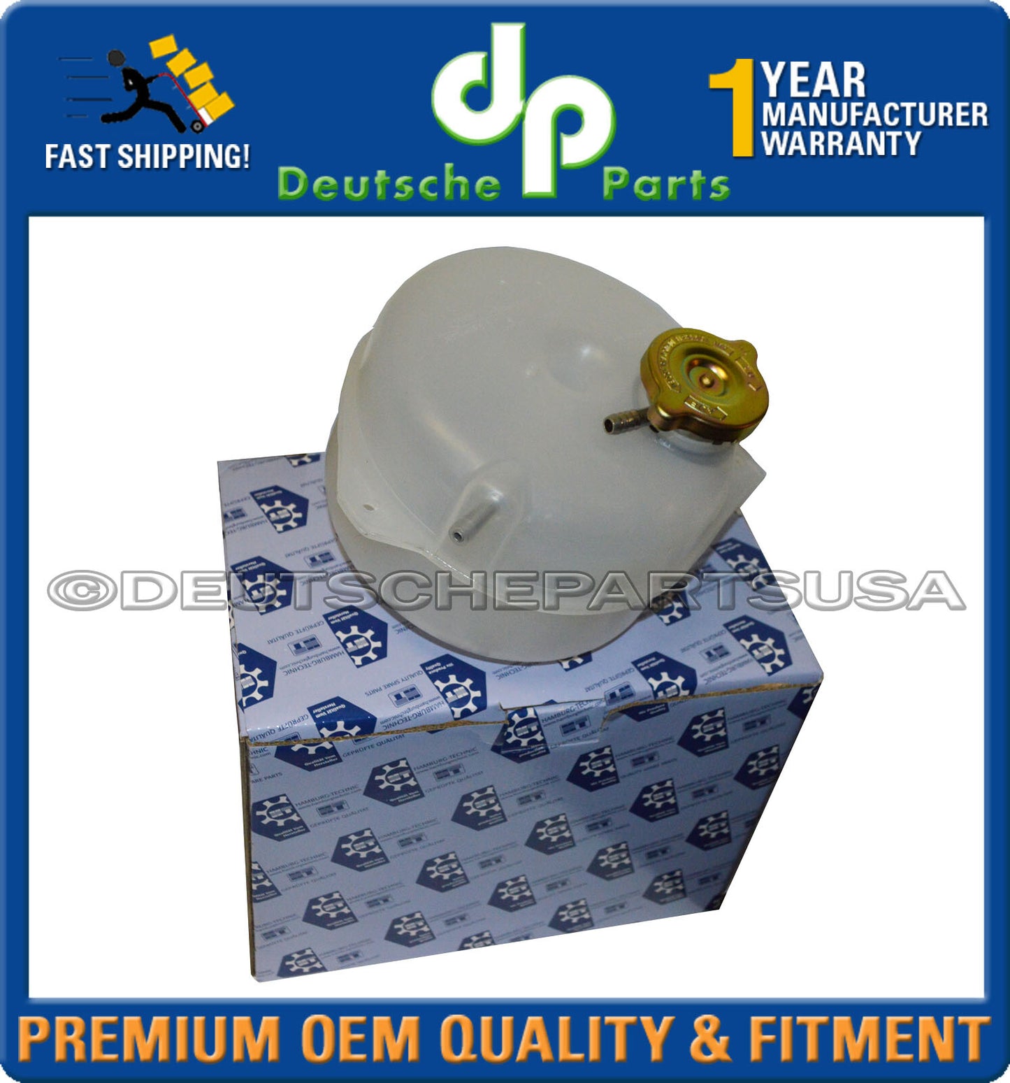 Mercedes R107 380SL 380SLC 450SLC 450SL Coolant Expansion Tank + CAP 1075000149