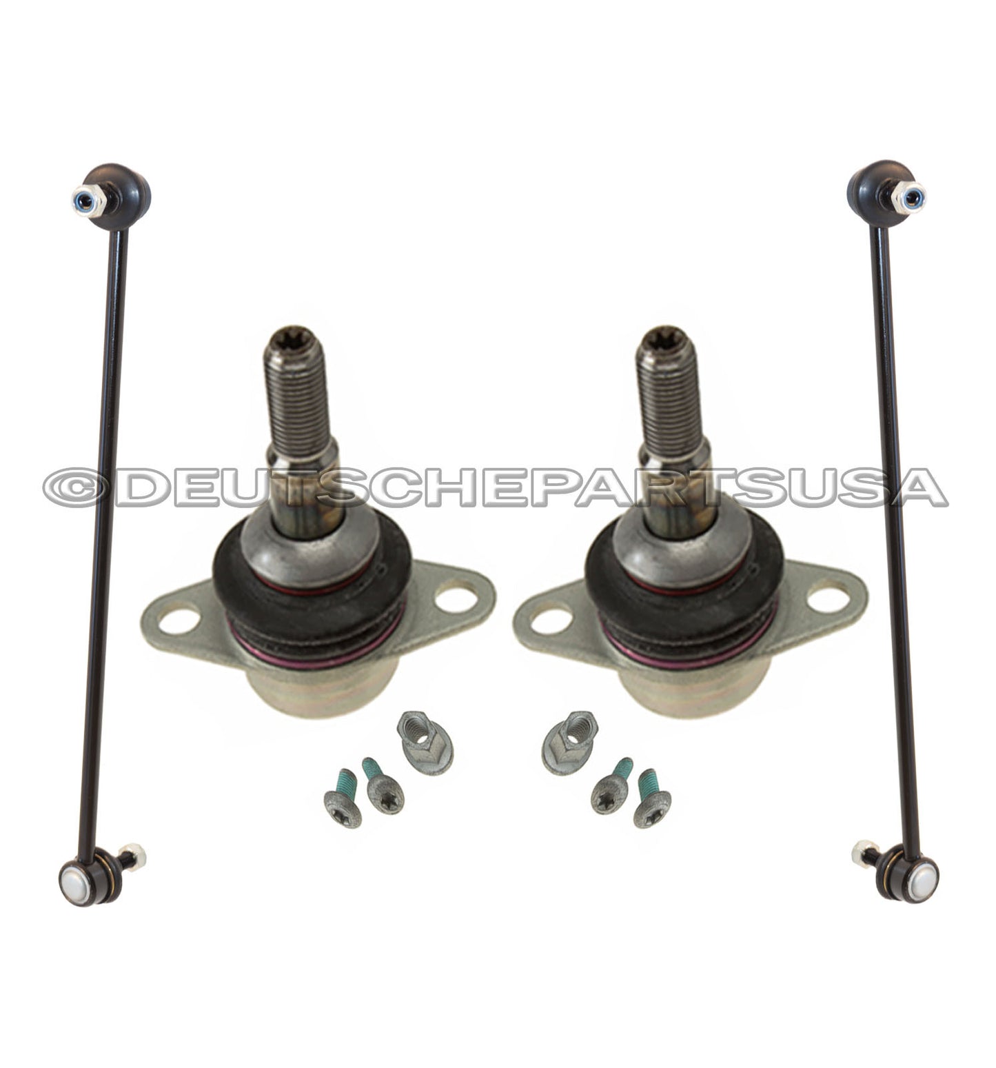 Front Sway Stabilizer Bar Links + front Control Arm Ball Joints for BMW E60 Xi